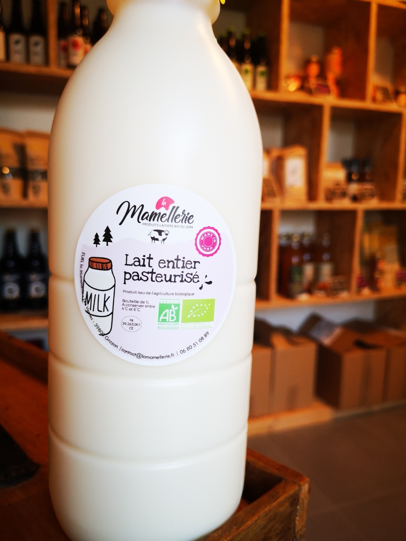 Lait entier pasteurisé Magasin à la ferme LA MAMELLERIE — free download